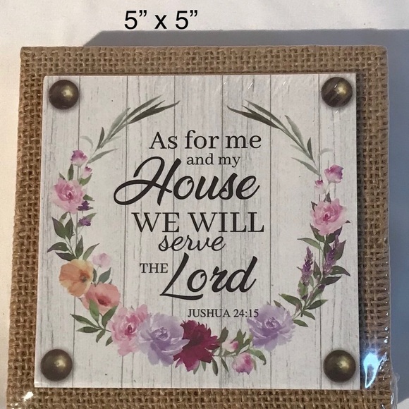 NWT SMALL 5x5 SAYING FRAME THAT CAN STAND OR HANG. VERY PRETTY! - Picture 1 of 5
